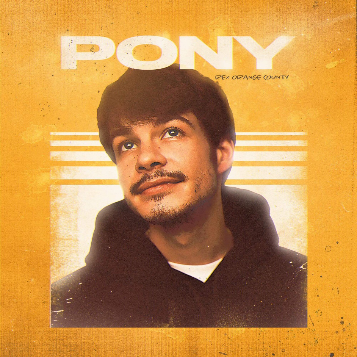 Cover album ‘Pony’ Rex Orange County yang didominasi warna oranye